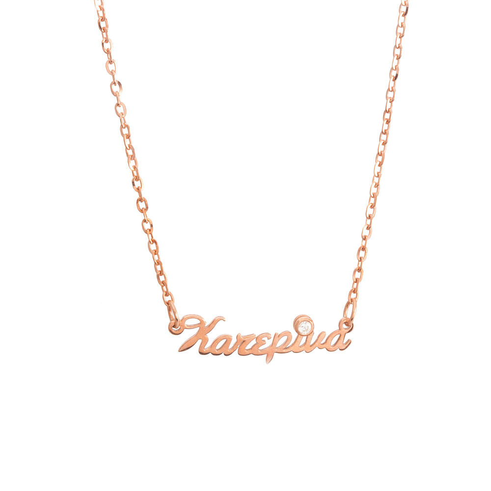 ΚΟΛΙΕ PERSONAL JEWEL ΑΠΟ ΡΟΖ ΕΠΙΧΡΥΣΩΜΕΝΟ ΑΣΗΜΙ ΜΕ ΖΙΡΓΚΟΝ
