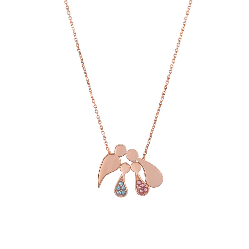 ΚΟΛΙΕ ΑΠΟ ΡΟΖ ΕΠΙΧΡΥΣΩΜΕΝΟ ΑΣΗΜΙ ΜΕ SWAROVSKI