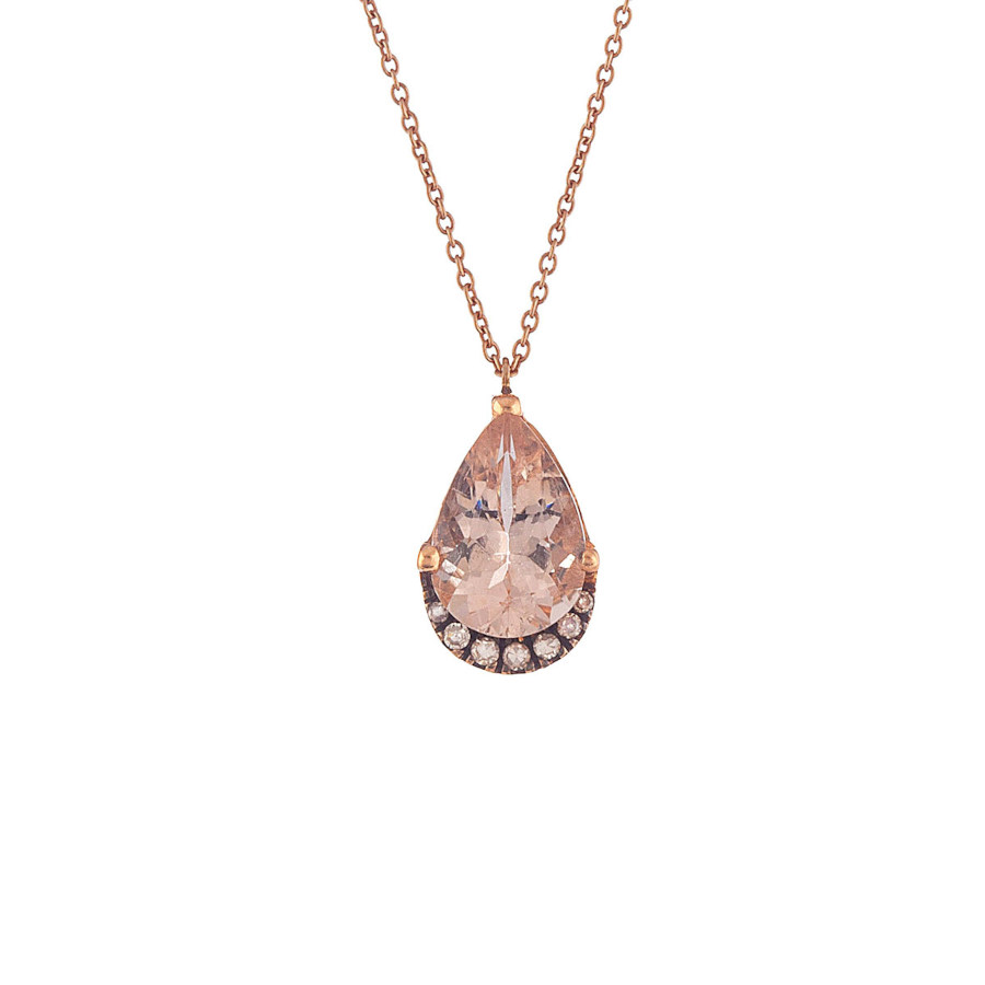 ΚΟΛΙΕ 18 ΚΑΡΑΤΙΑ ΡΟΖ ΧΡΥΣΟ ΜΕ ΔΙΑΜΑΝΤΙΑ