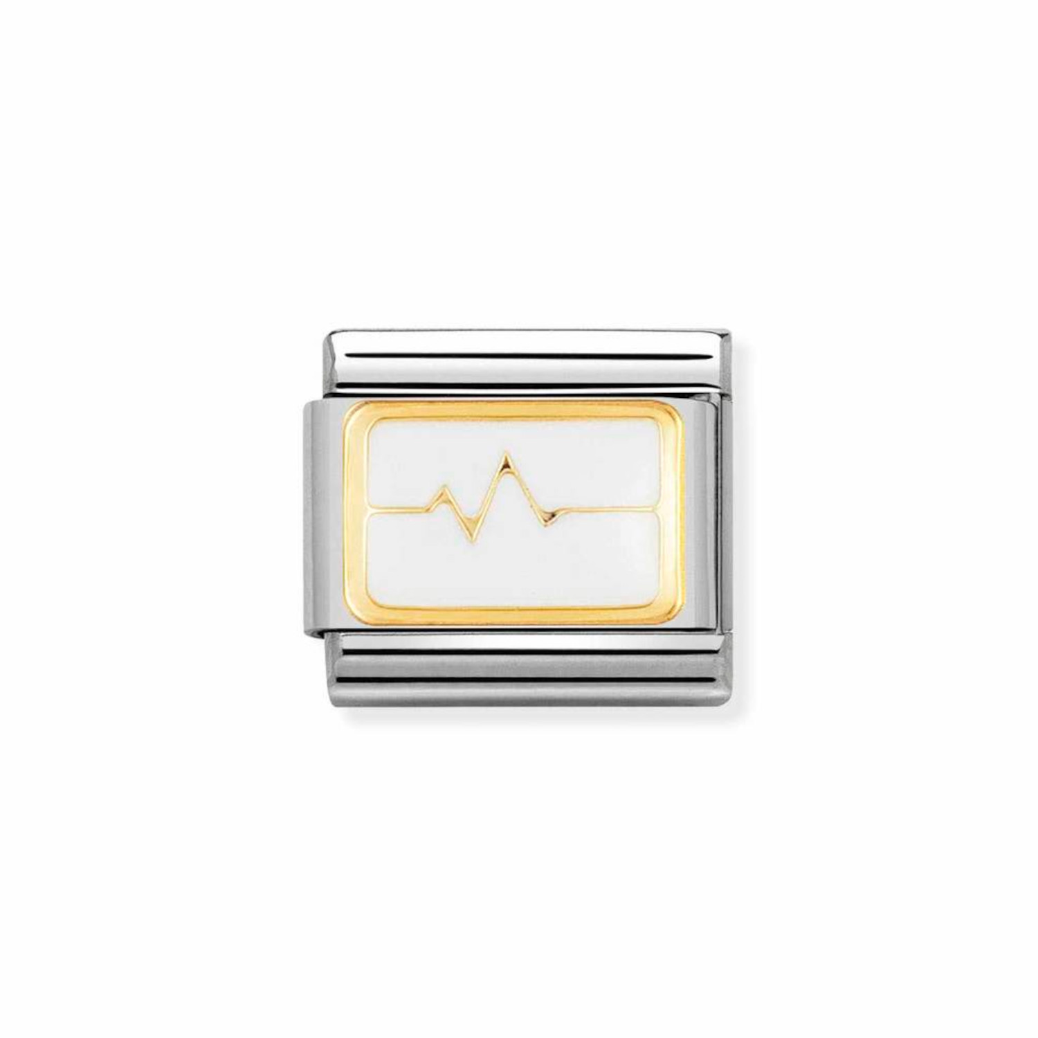 NOMINATION COMPOSABLE CLASSIC LINK HEART BEAT IN 18K GOLD 030263/09