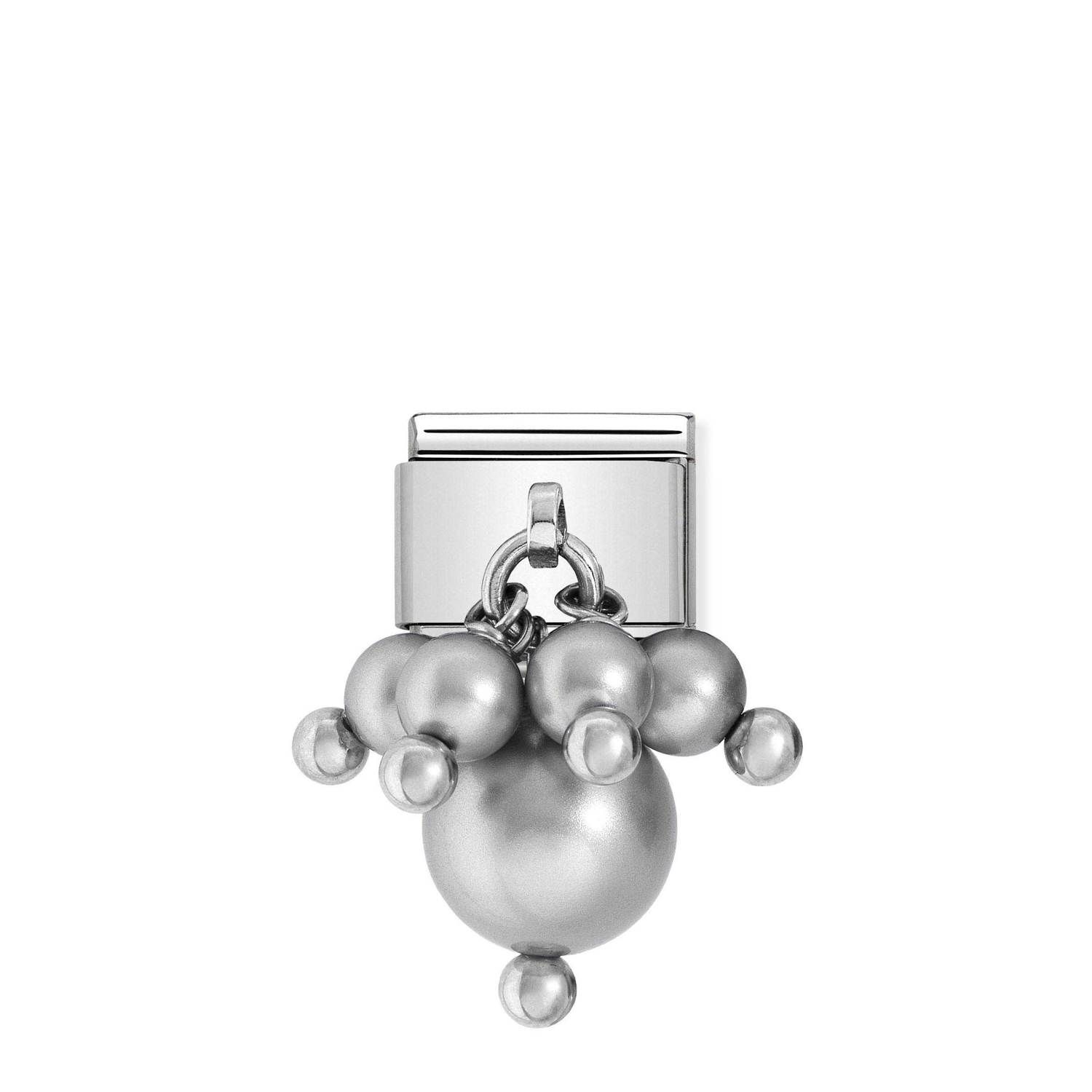 NOMINATION COMPOSABLE CLASSIC LINK WITH GREY PEARLS 030609/02