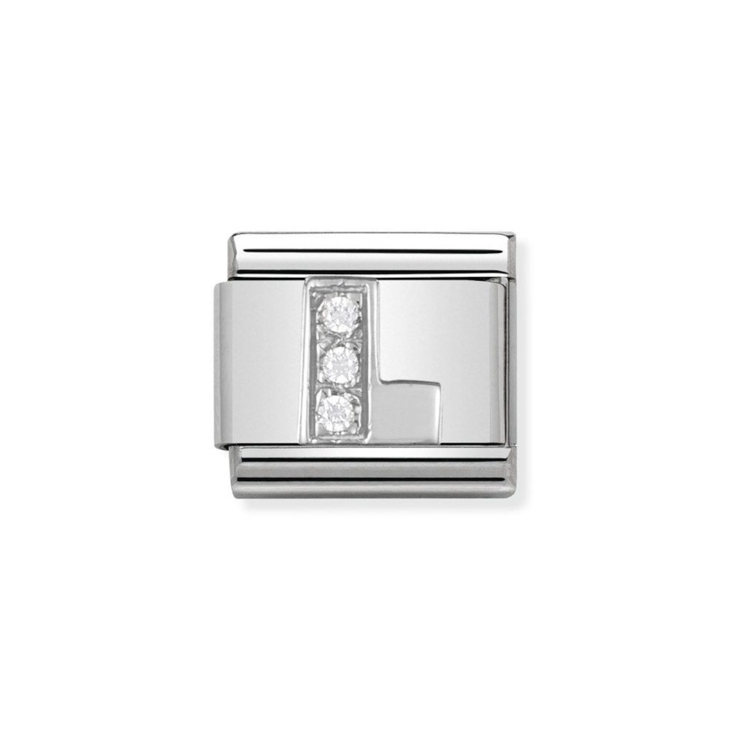 NOMINATION COMPOSABLE CLASSIC LINK LETTER L IN STERLING SILVER 330301/12