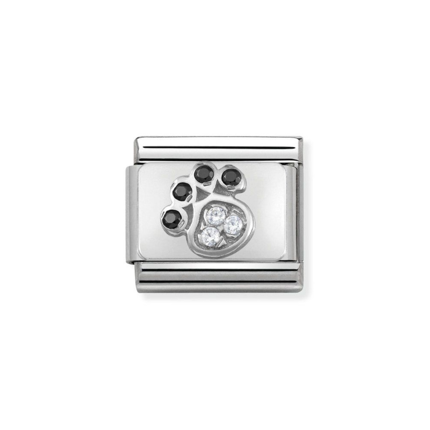 NOMINATION COMPOSABLE CLASSIC LINK PAW PRINT IN STERLING SILVER 330304/14