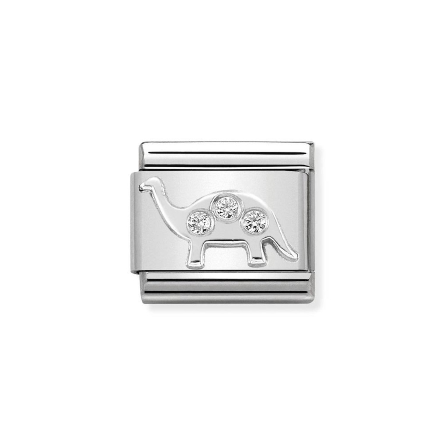 NOMINATION COMPOSABLE CLASSIC LINK BRONTOSAURUS IN STERLING SILVER 330311/09