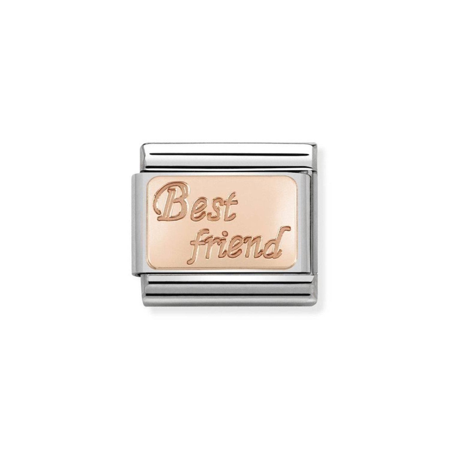 NOMINATION COMPOSABLE CLASSIC LINK BEST FRIEND ENGRAVED IN 9K ROSE GOLD 430108/16