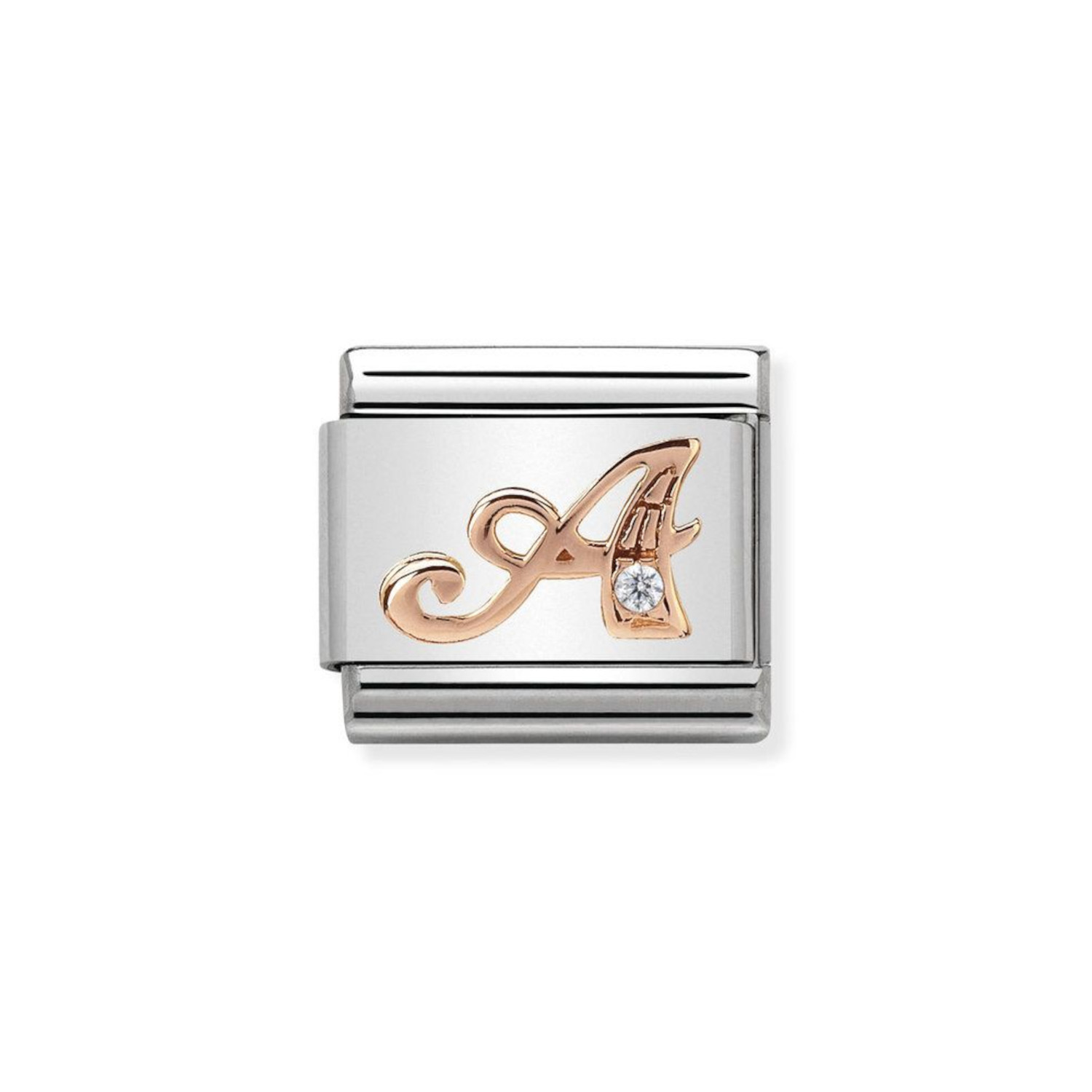 NOMINATION COMPOSABLE CLASSIC LINK LETTER A IN 9K ROSE GOLD 430310/01