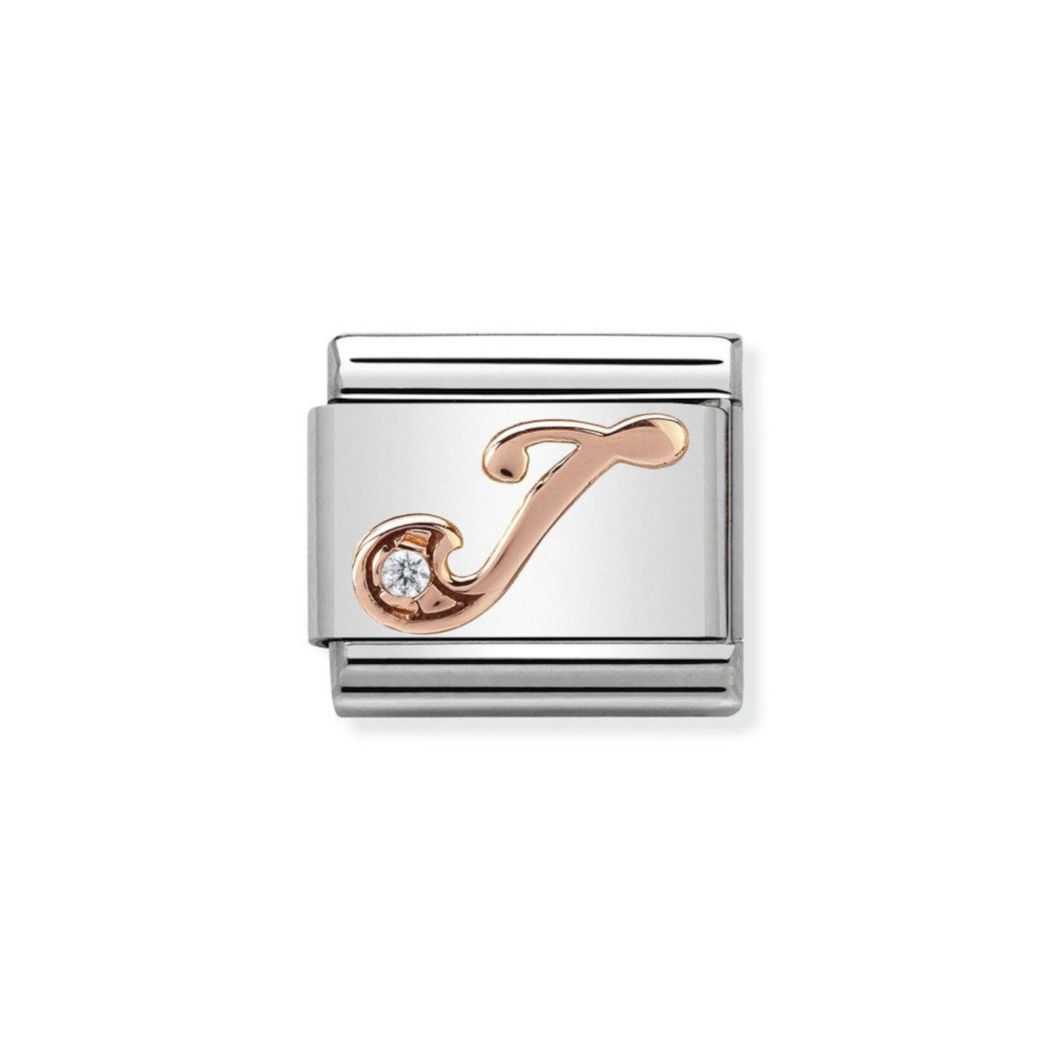 NOMINATION COMPOSABLE CLASSIC LINK LETTER J IN 9K ROSE GOLD 430310/10