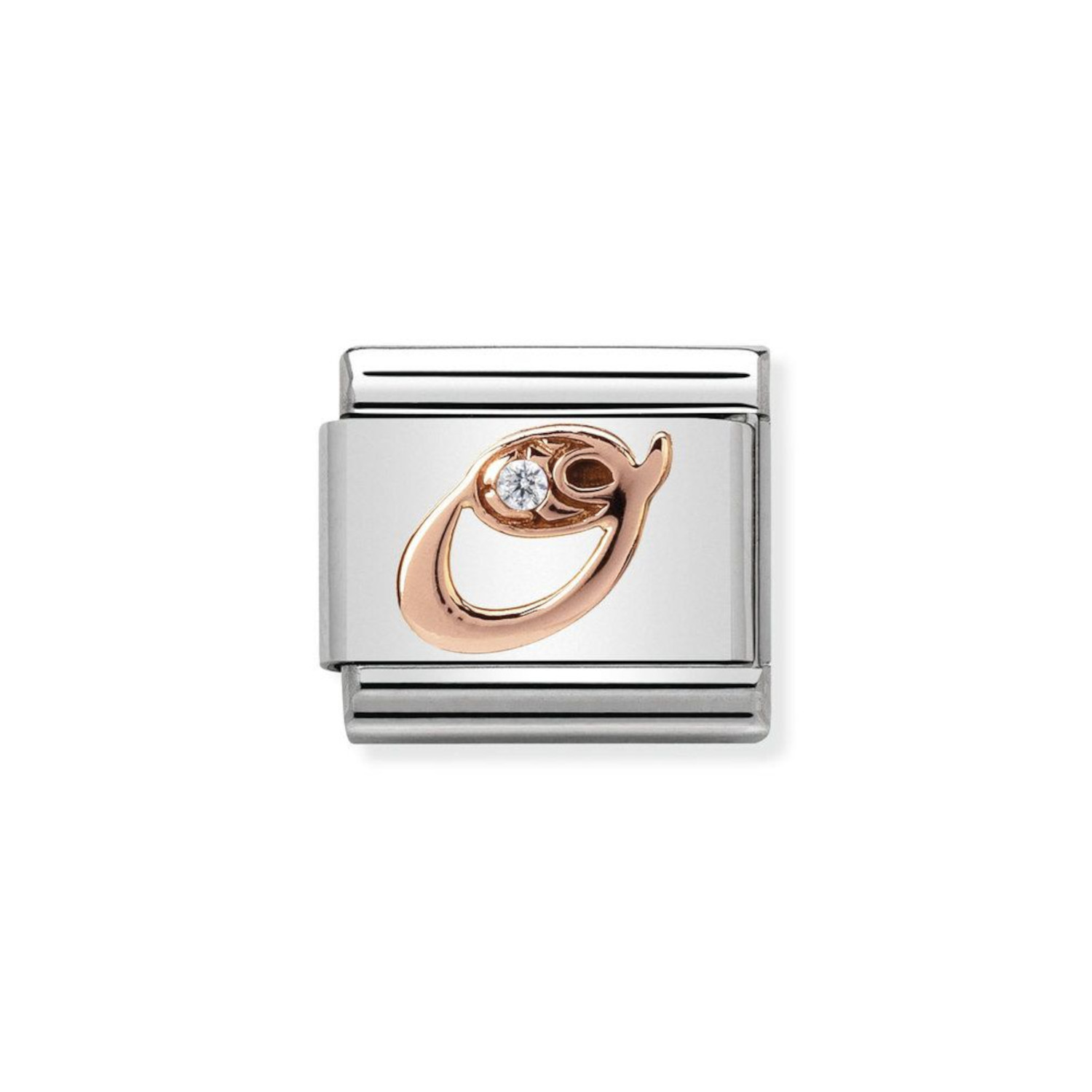 NOMINATION COMPOSABLE CLASSIC LINK LETTER O IN 9K ROSE GOLD 430310/15