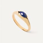 PDPAOLA ΔΑΧΤΥΛΙΔΙ VANILLA NOMAD LAPIS LAZULI STAMP ΑΠΟ ΚΙΤΡΙΝΟ ΕΠΙΧΡΥΣΩΜΕΝΟ ΑΣΗΜΙ AN01-A49-14