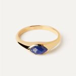 PDPAOLA ΔΑΧΤΥΛΙΔΙ VANILLA NOMAD LAPIS LAZULI STAMP ΑΠΟ ΚΙΤΡΙΝΟ ΕΠΙΧΡΥΣΩΜΕΝΟ ΑΣΗΜΙ AN01-A49-14