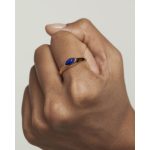 PDPAOLA ΔΑΧΤΥΛΙΔΙ VANILLA NOMAD LAPIS LAZULI STAMP ΑΠΟ ΚΙΤΡΙΝΟ ΕΠΙΧΡΥΣΩΜΕΝΟ ΑΣΗΜΙ AN01-A49-14