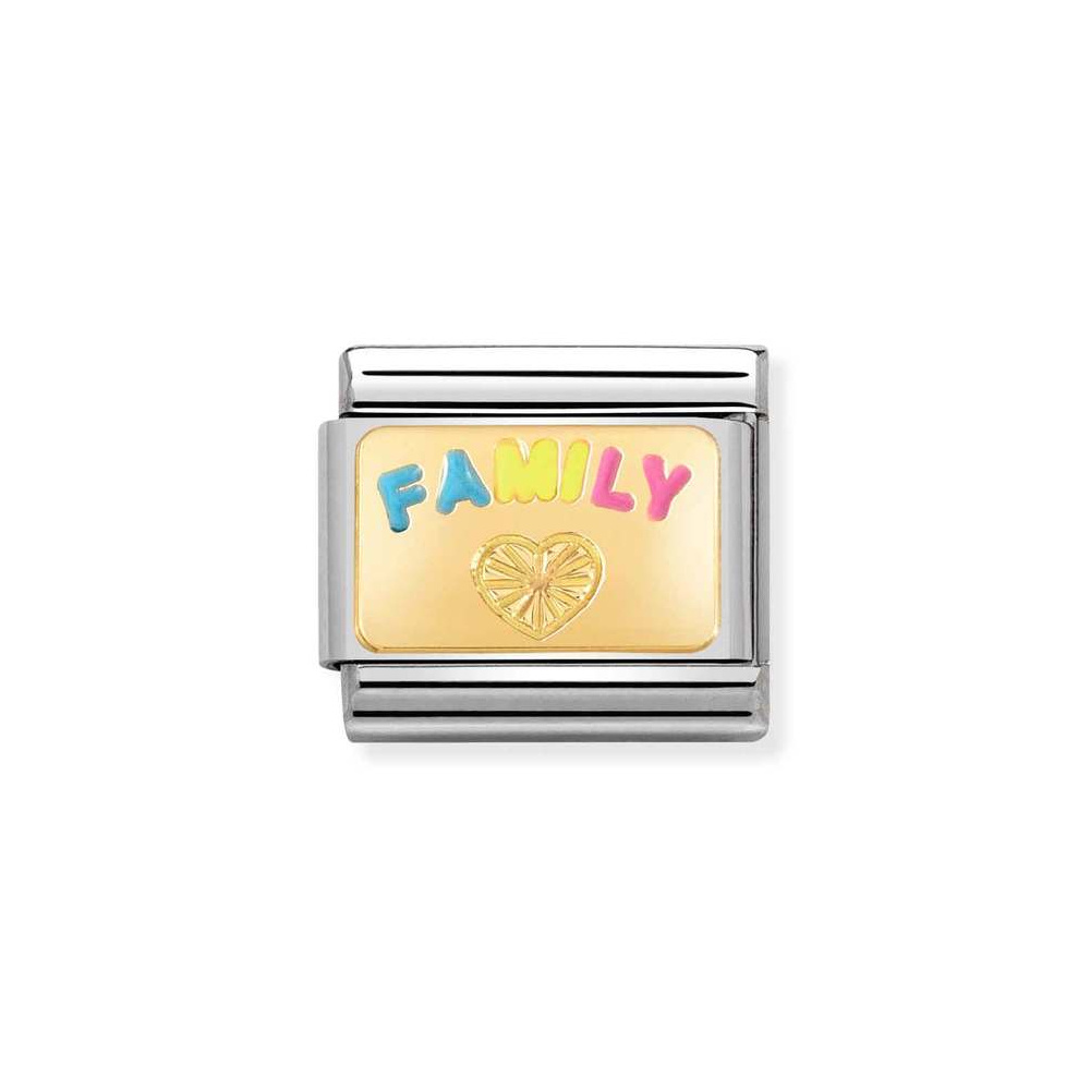 NOMINATION COMPOSABLE CLASSIC LINK FAMILY IN 18K GOLD 030284/57 NOMINATION COMPOSABLE CLASSIC LINK FAMILY IN 18K GOLD 030284/57