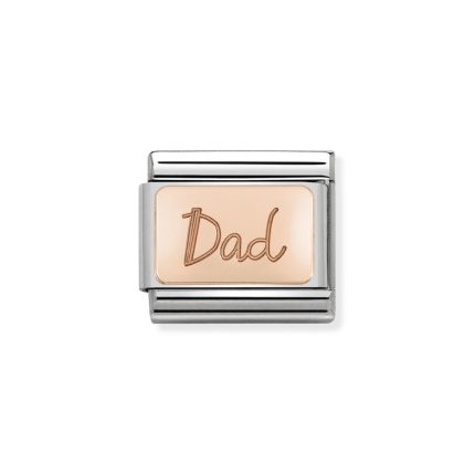 NOMINATION COMPOSABLE CLASSIC LINK DAD IN 9K ROSE GOLD 430101/32
