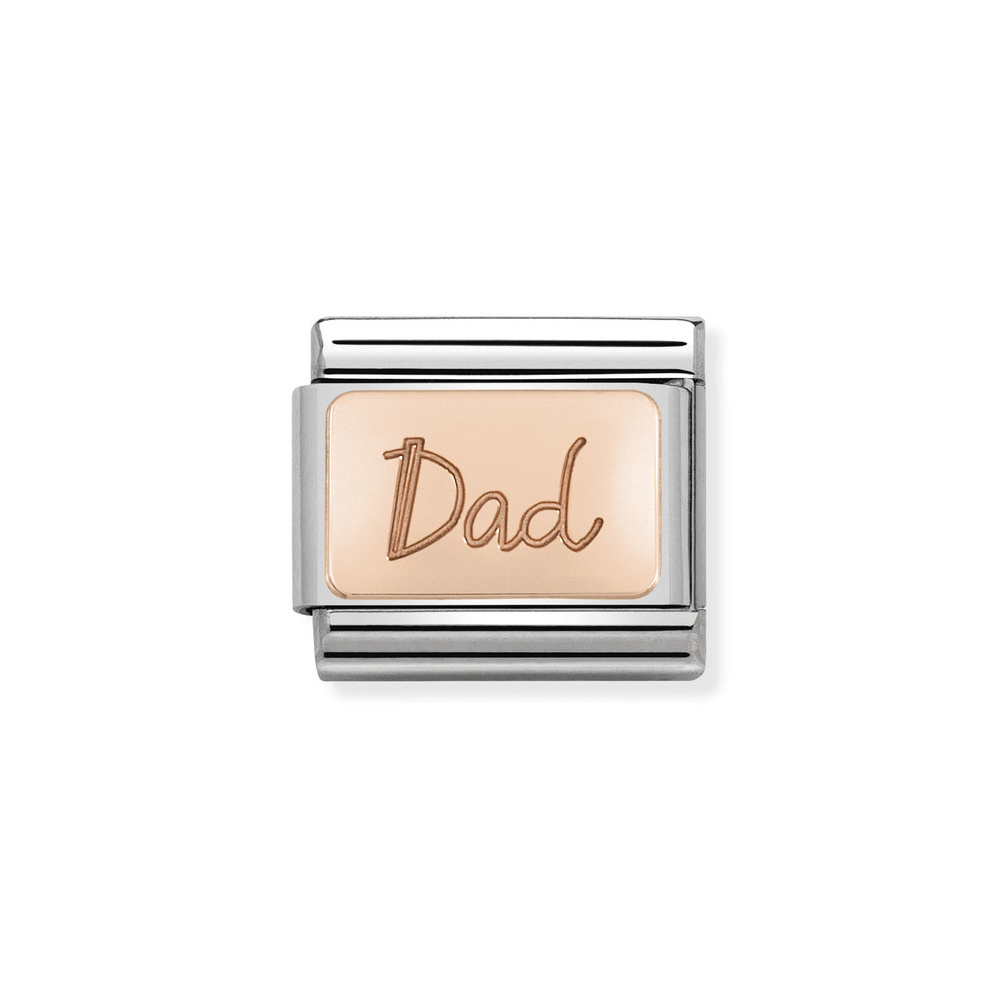 NOMINATION COMPOSABLE CLASSIC LINK DAD IN 9K ROSE GOLD 430101/32 NOMINATION COMPOSABLE CLASSIC LINK DAD IN 9K ROSE GOLD 430101/32