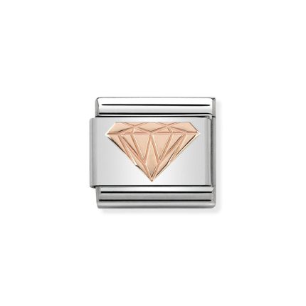 NOMINATION COMPOSABLE CLASSIC LINK BRILLIANT DIAMOND IN 9K ROSE GOLD 430104/18