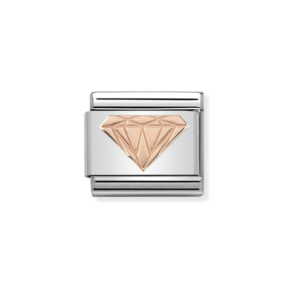 NOMINATION COMPOSABLE CLASSIC LINK BRILLIANT DIAMOND IN 9K ROSE GOLD 430104/18 NOMINATION COMPOSABLE CLASSIC LINK BRILLIANT DIAMOND IN 9K ROSE GOLD 430104/18