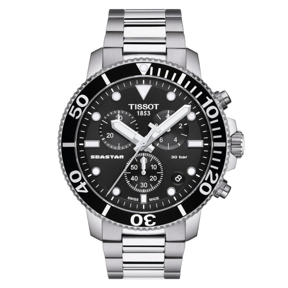 Tissot T-Sport Seastar 1000 Chronograph Silver Stainless Steel Bracelet T1204171105100 Tissot T-Sport Seastar 1000 Chronograph Silver Stainless Steel Bracelet T1204171105100