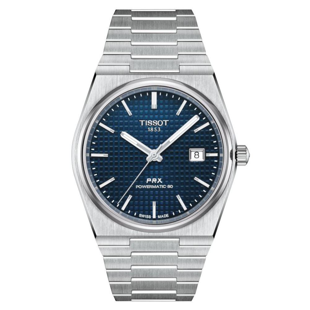 Tissot T-Classic PRX Powermatic 80 Automatic Silver Stainless Steel Bracelet T1374071104100 Tissot T-Classic PRX Powermatic 80 Automatic Silver Stainless Steel Bracelet T1374071104100