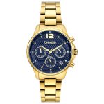Breeze Enigma Dual Time Gold Stainless Steel Bracelet 212431.3