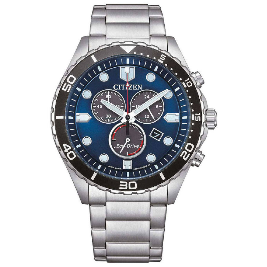 AT2560-84L Citizen Eco-Drive Chronograph Stainless Steel Bracelet AT2560-84L
