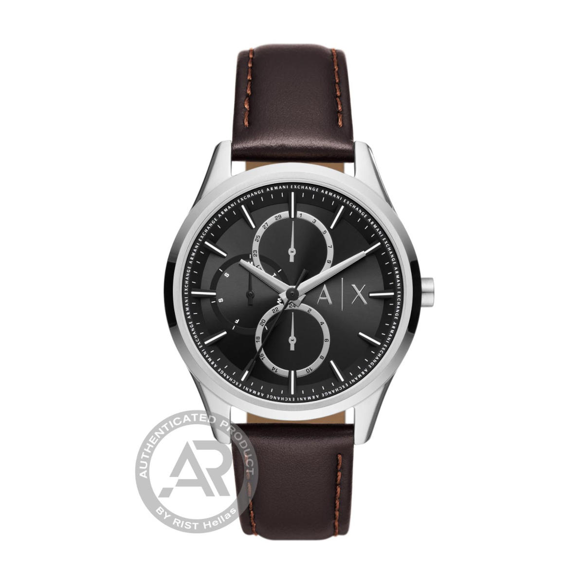 AX1868 Armani Exchange Dante Multifunction Brown Leather Strap AX1868
