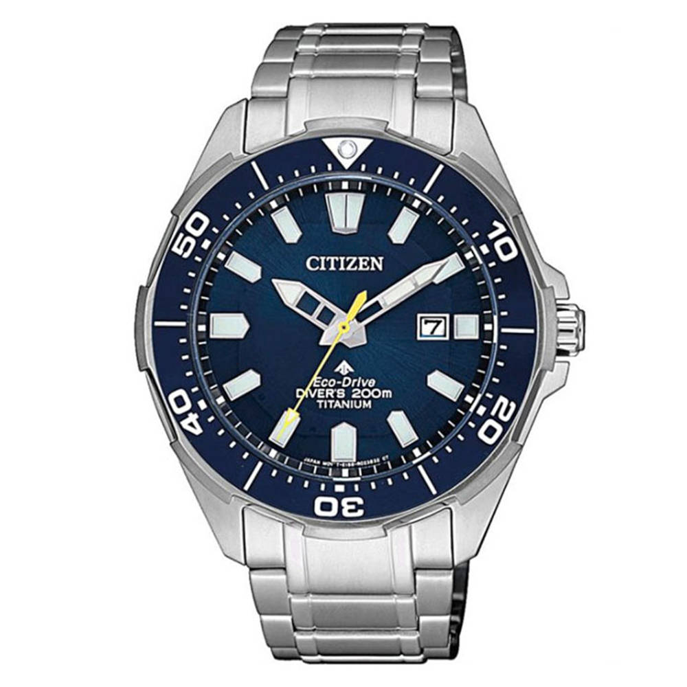 BN0201-88L Citizen Promaster Divers Eco-Drive Titanium Bracelet BN0201-88L