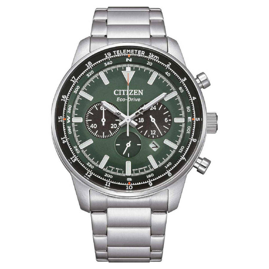 CA4500-91X Citizen Eco-Drive Chronograph Stainless Steel Bracelet CA4500-91X