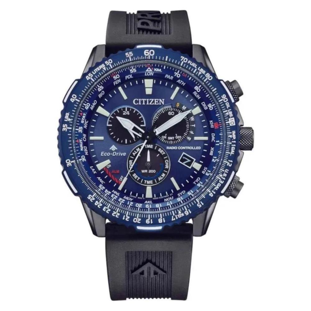 CB5006-02L Citizen Promaster Sky Eco-Drive Radio Controlled Chronograph Black Rubber Strap CB5006-02L