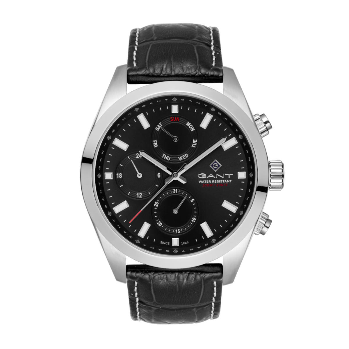 G183001 Gant Rochester Black Leather Strap G183001