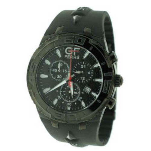 GF.9610M-19 Gf Ferre Black Steel Case Black Rubber Strap GF.9610M/19