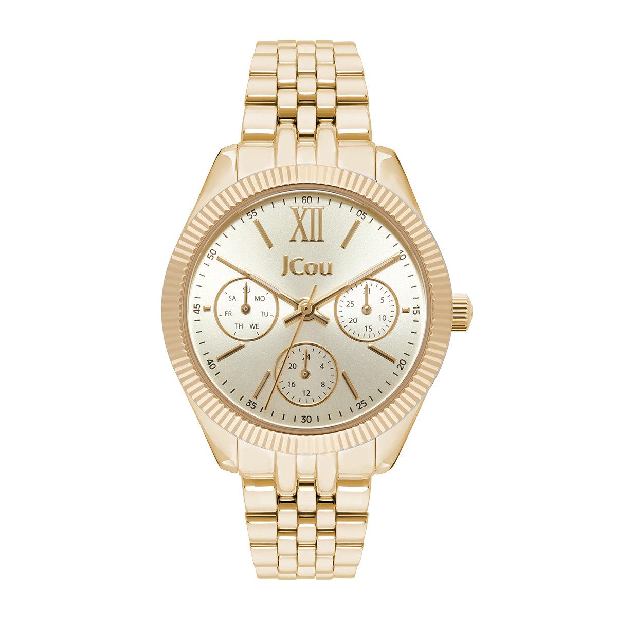 JU19058-3_1 Jcou Queens Gold Stainless Steel Bracelet JU19058-3