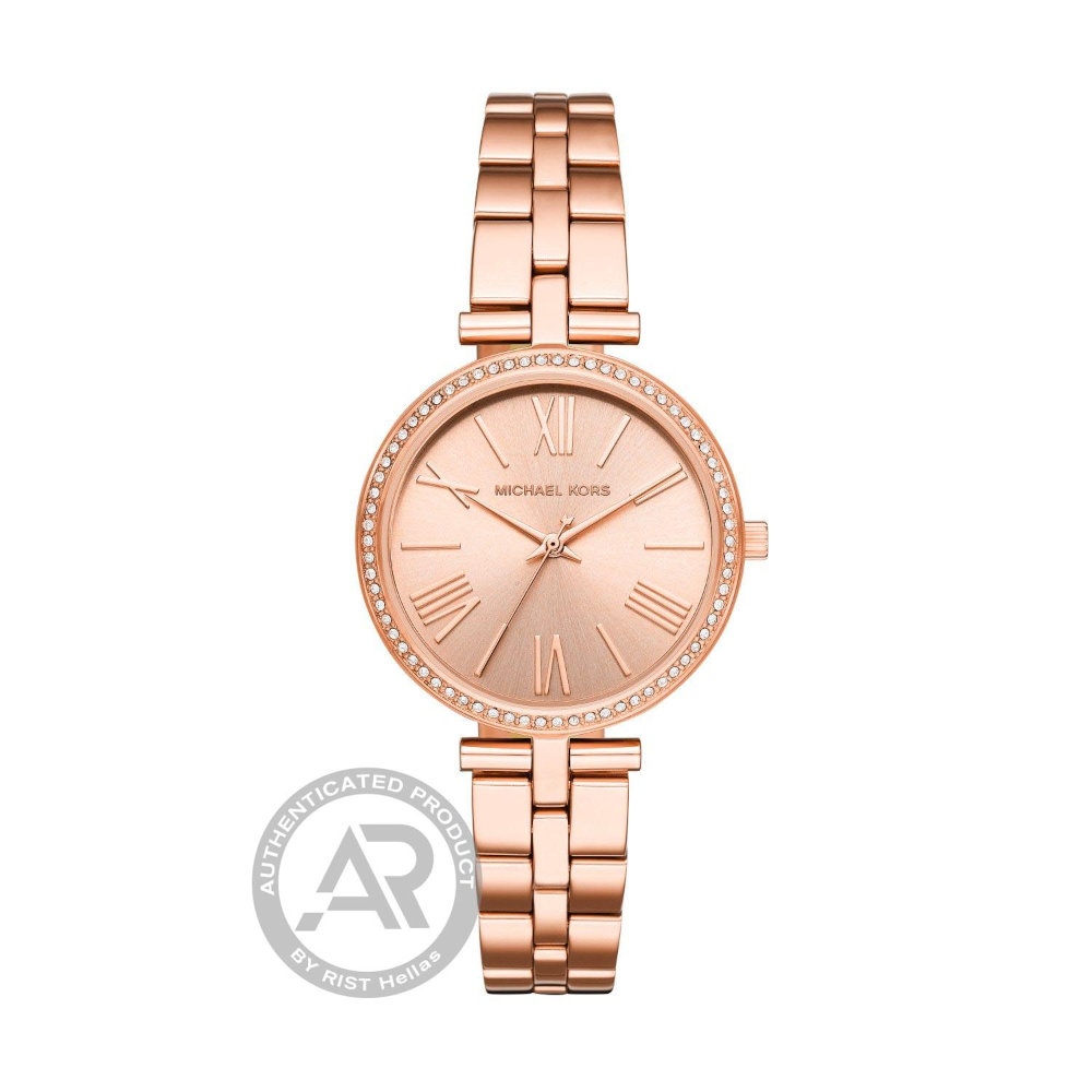 MK3904 Michael Kors Maci Crystals Rose Gold Stainless Steel Bracelet MK3904