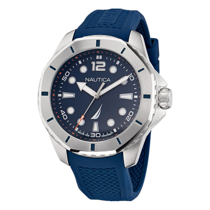 NAPKMF201 Nautica Koh May Bay Blue Silicone Strap NAPKMF201