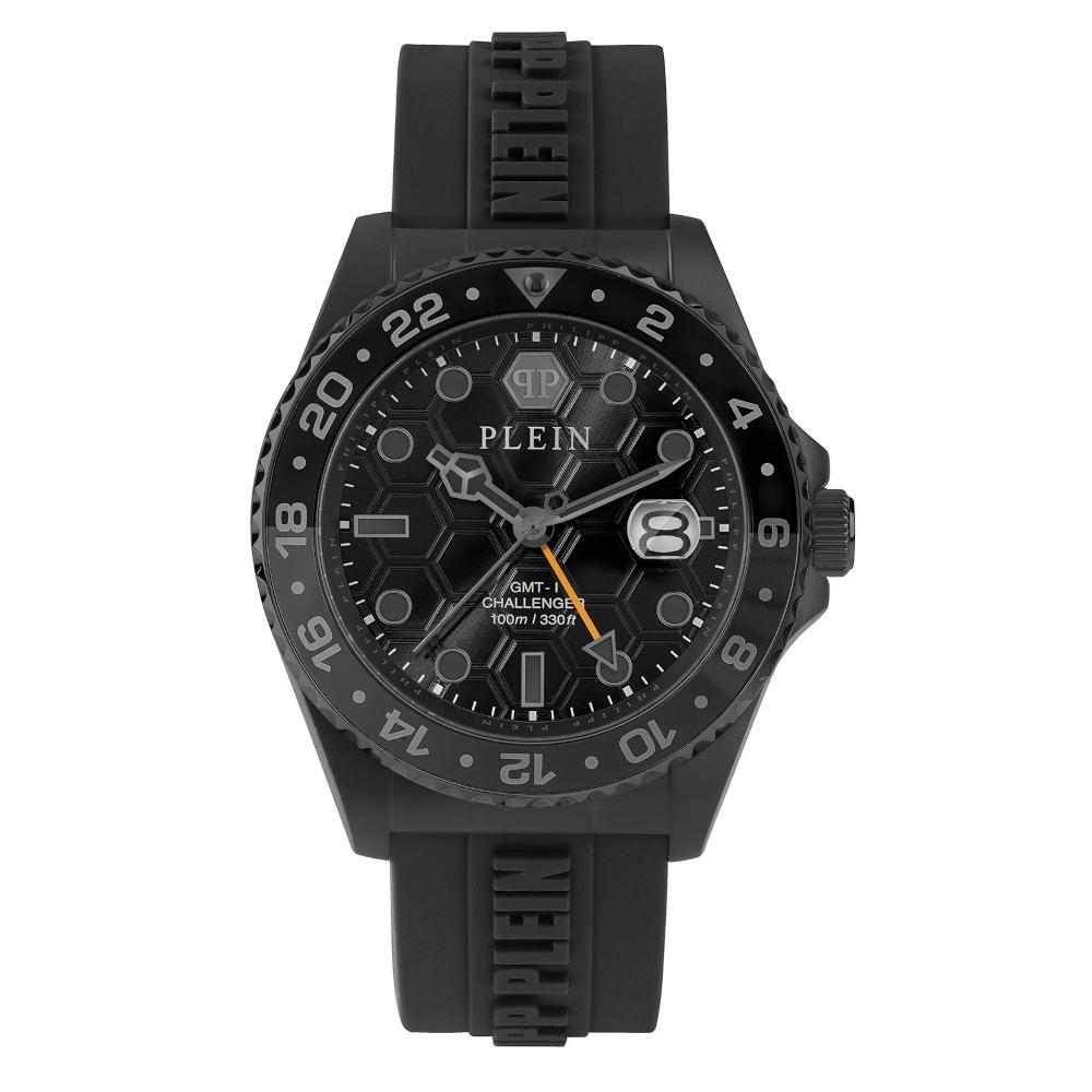 PWYBA1023 Philipp Plein GMT-I Challenger Black Rubber Strap PWYBA1023
