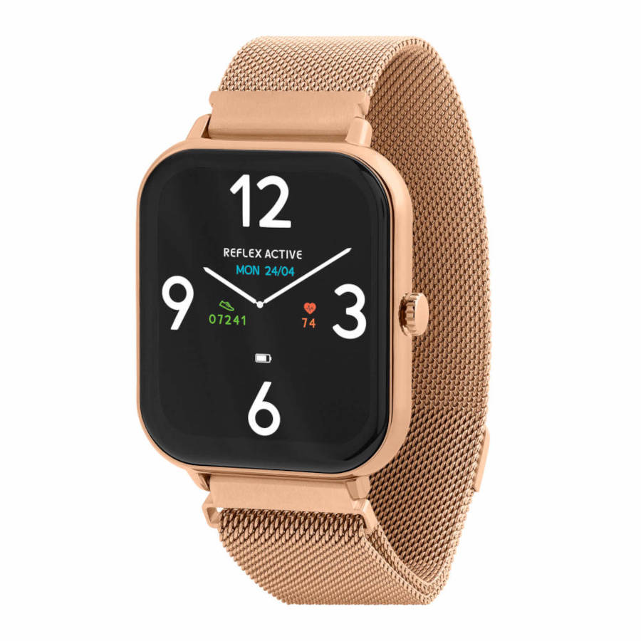 RA23-4080 Reflex Active Series 23 Rose Gold Stainless Steel Bracelet Smartwatch RA23-4080