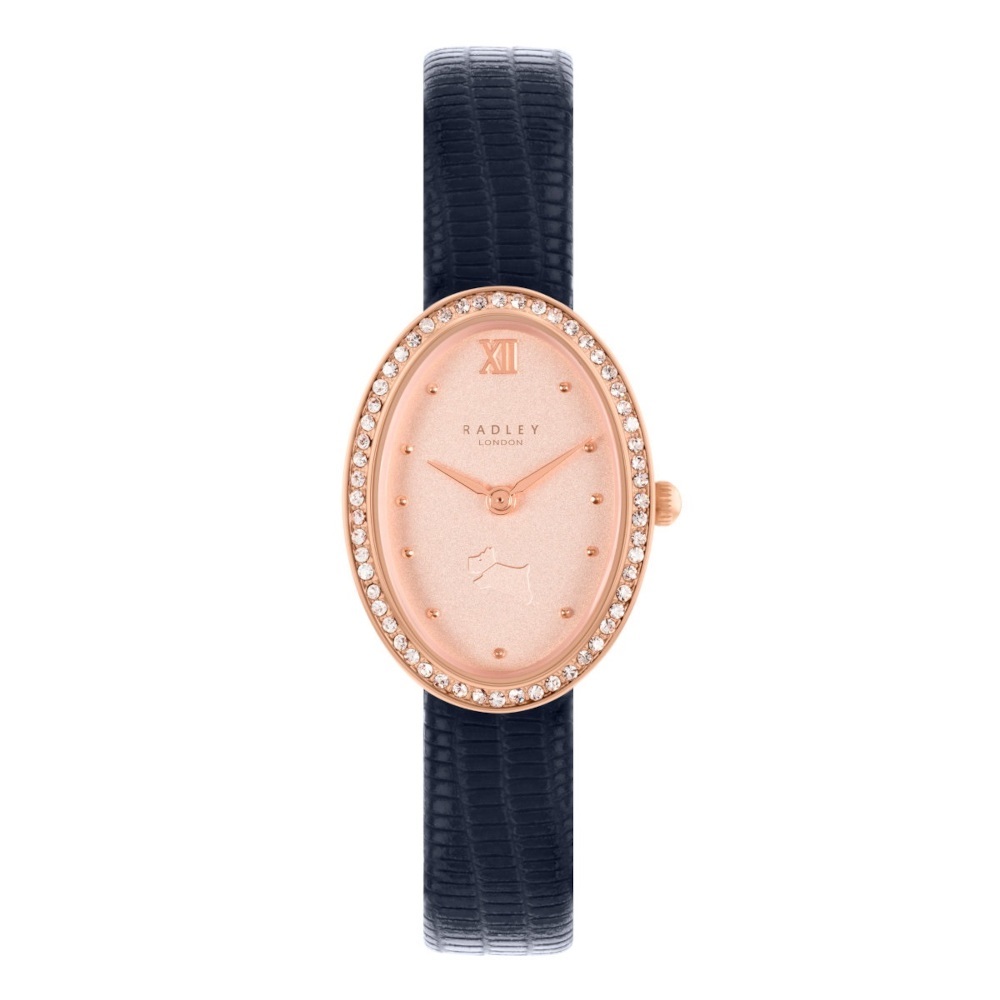 RY21362_1 Radley London Cranwell Close Blue Leather Strap RY21362