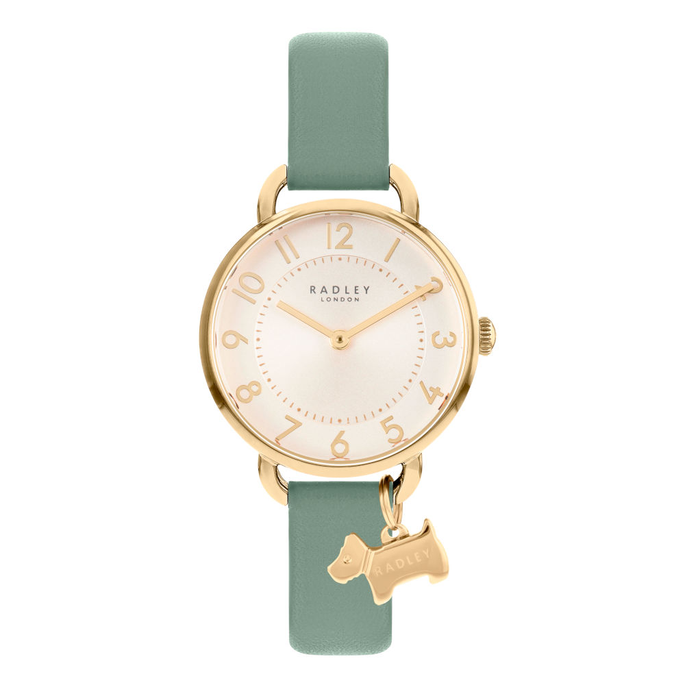RY21466_1 Radley London Ladies Green Leather Strap RY21466-INT