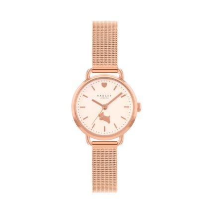 Radley London Ladies Rose Gold Metal Mesh Bracelet RY4616