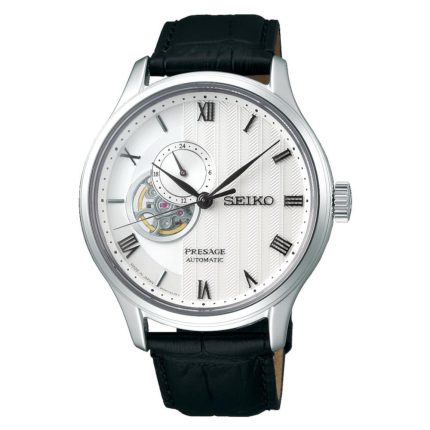 Seiko Presage Zen Garden Automatic Black Leather Strap SSA379J1