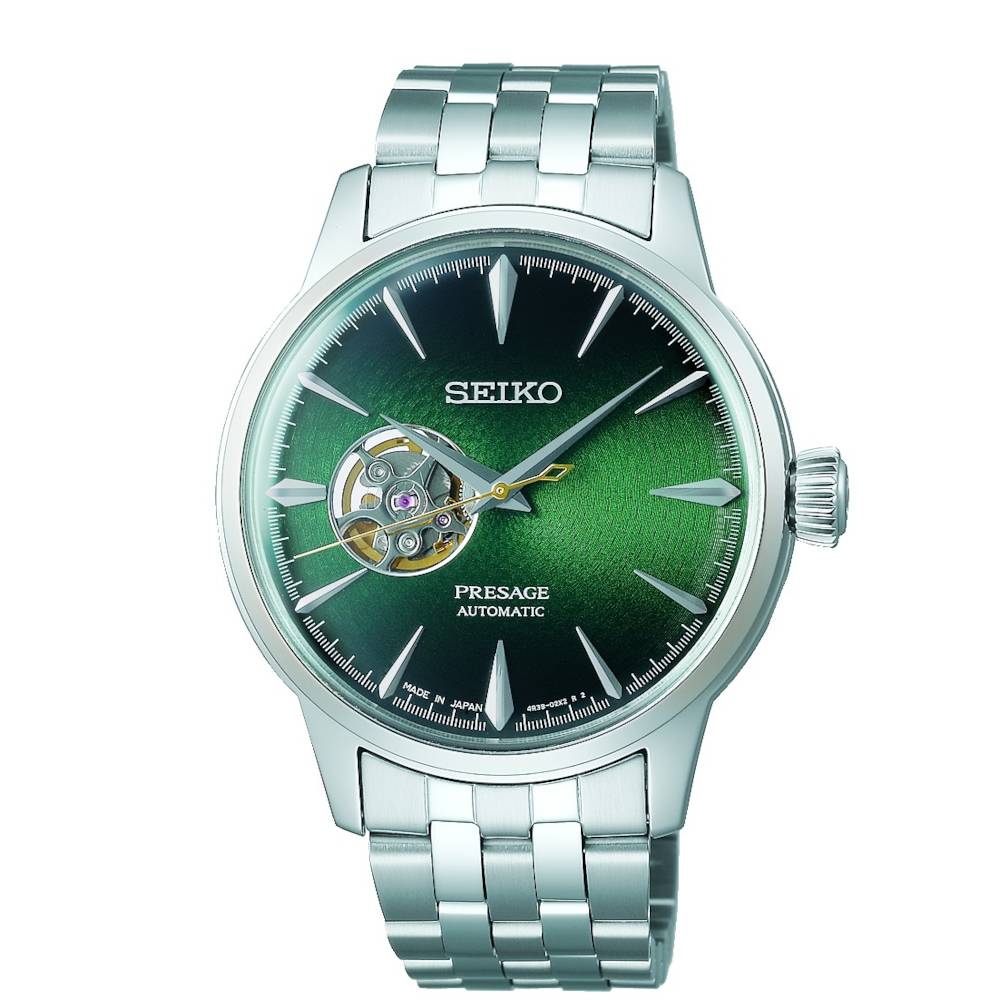 SSA441J1 Seiko Presage Automatic Cocktail Time "Grasshopper" Silver Stainless Steel Bracelet SSA441J1