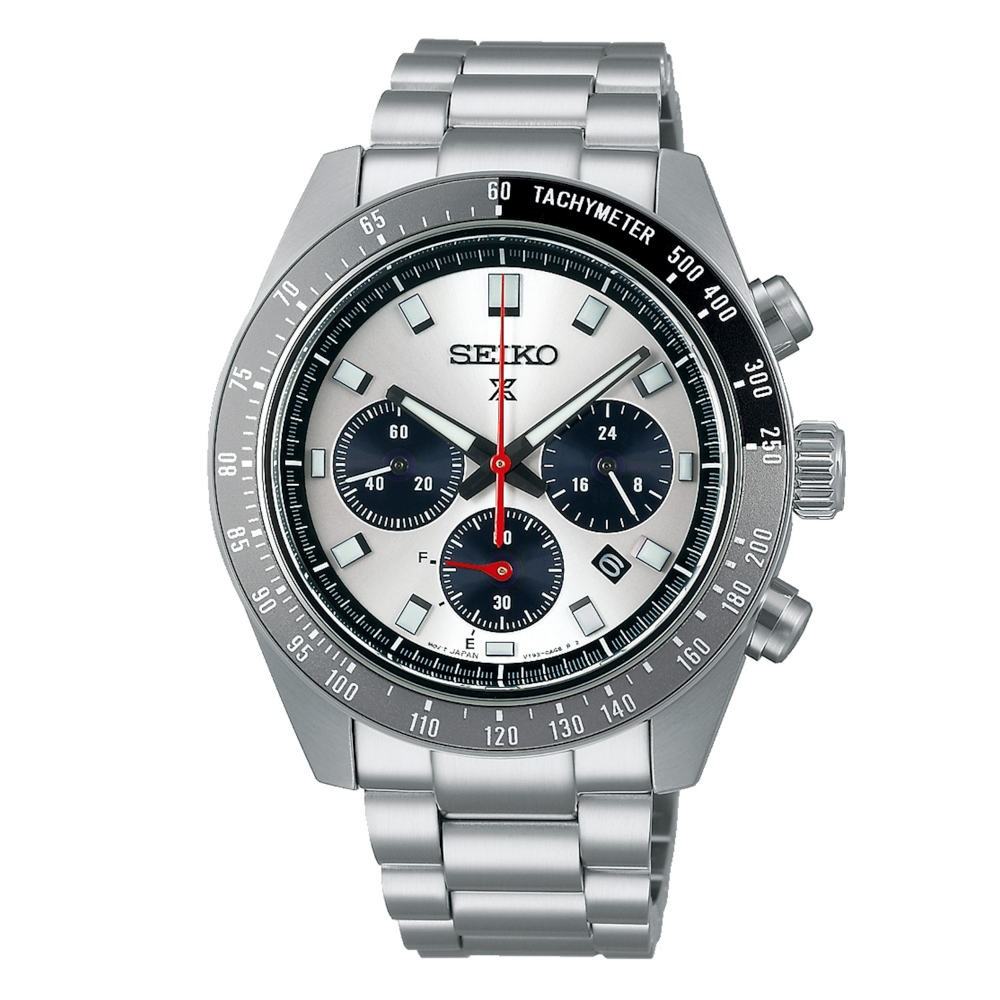 SSC911P1 Seiko Prospex Speedtimer 'Go Large' Solar Chronograph Silver Stainless Steel Bracelet SSC911P1
