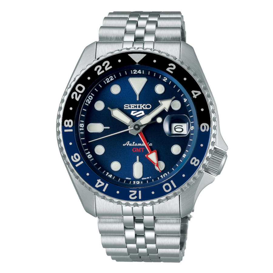 Seiko 5 Sports "Blueberry" GMT SKX Re-Interpretation Automatic Silver Stainless Steel Bracelet SSK003K1 Seiko 5 Sports "Blueberry" GMT SKX Re-Interpretation Automatic Silver Stainless Steel Bracelet SSK003K1