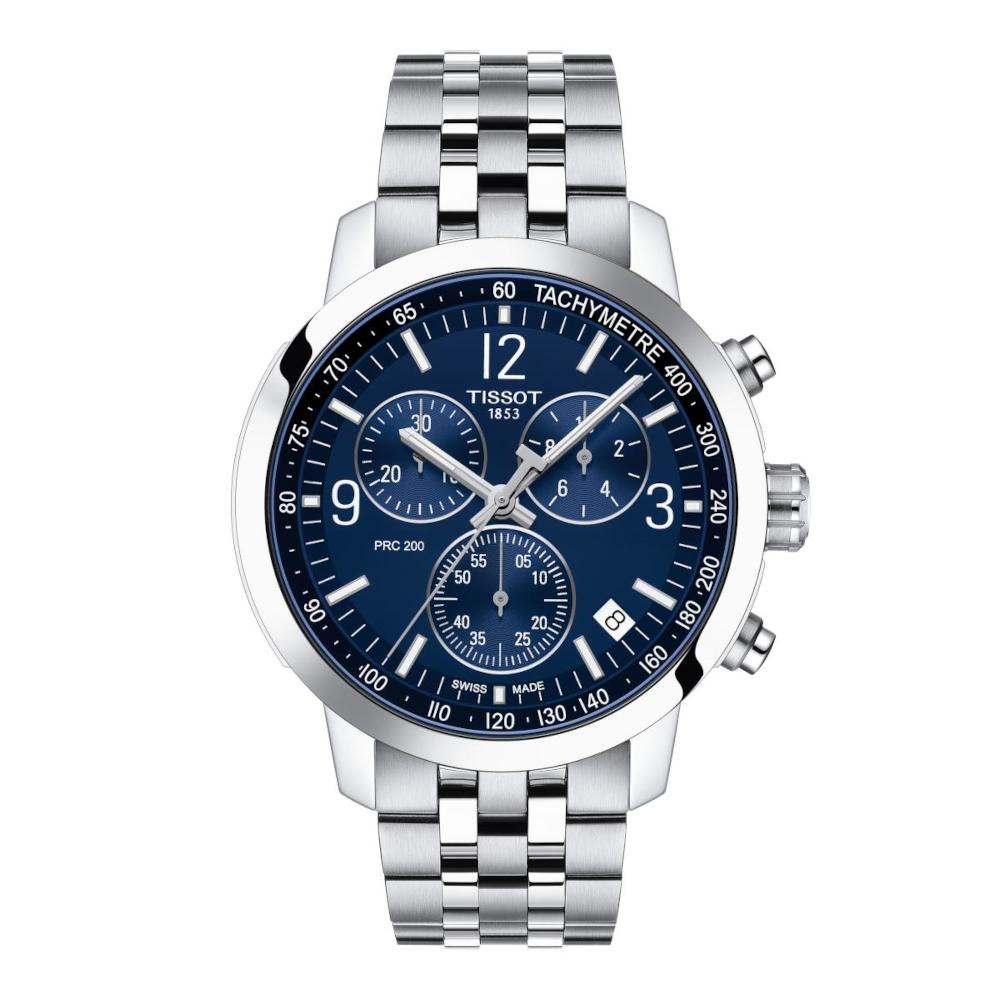 T114.417.11.047.00 Tissot T-Sport PRC 200 Silver Stainless Steel Bracelet Chronograph T1144171104700