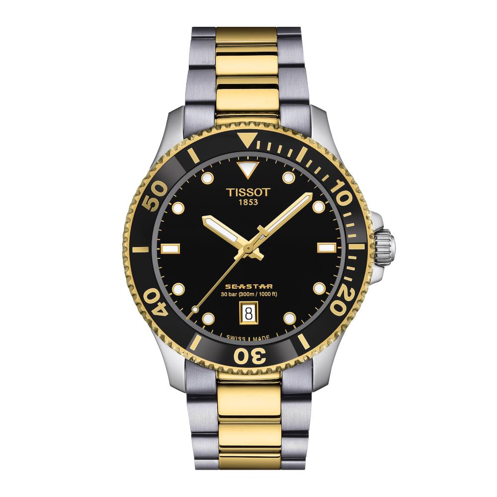 T120.410.22.051.00 Tissot T-Sport Seastar 1000 Two Tone Stainless Steel Bracelet T1204102205100