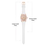 Tikkers Crystals White Leather Strap TK0129 - Image 2