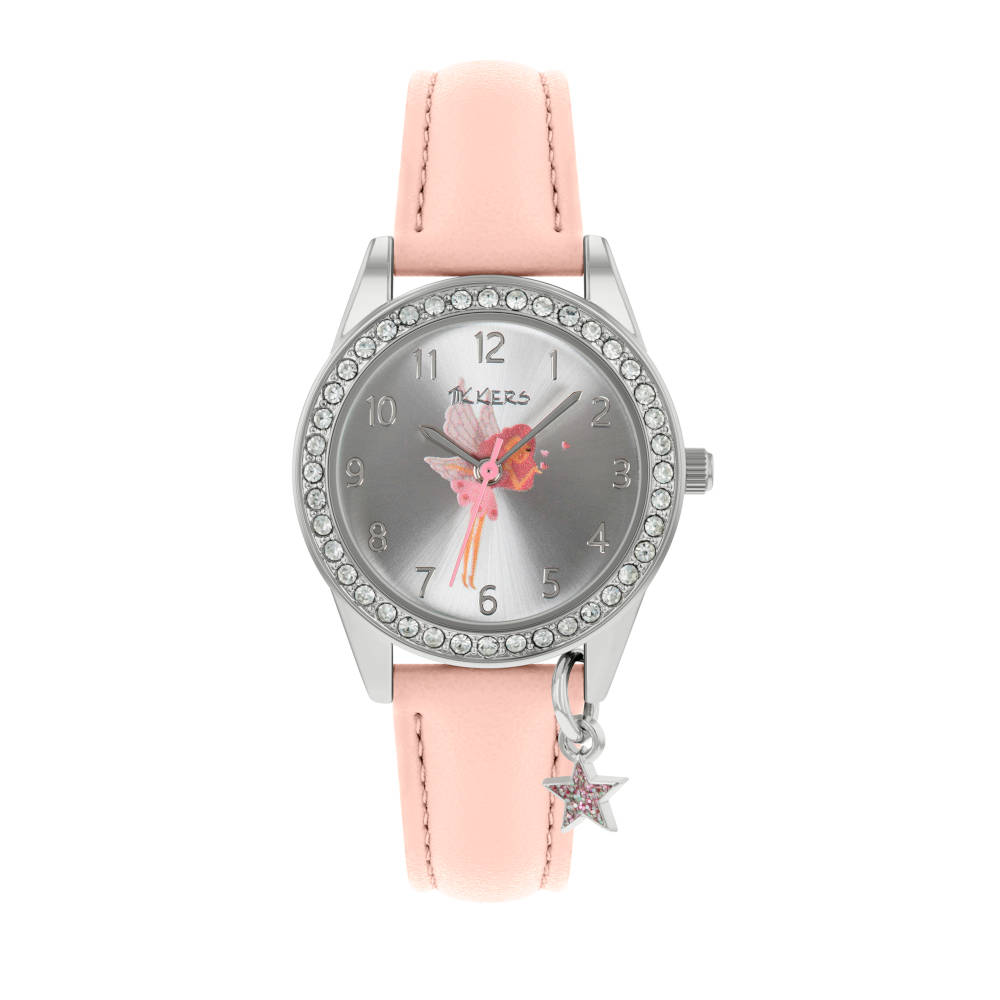 TK0189 Tikkers Fairy Crystals Pink Leather Strap TK0189