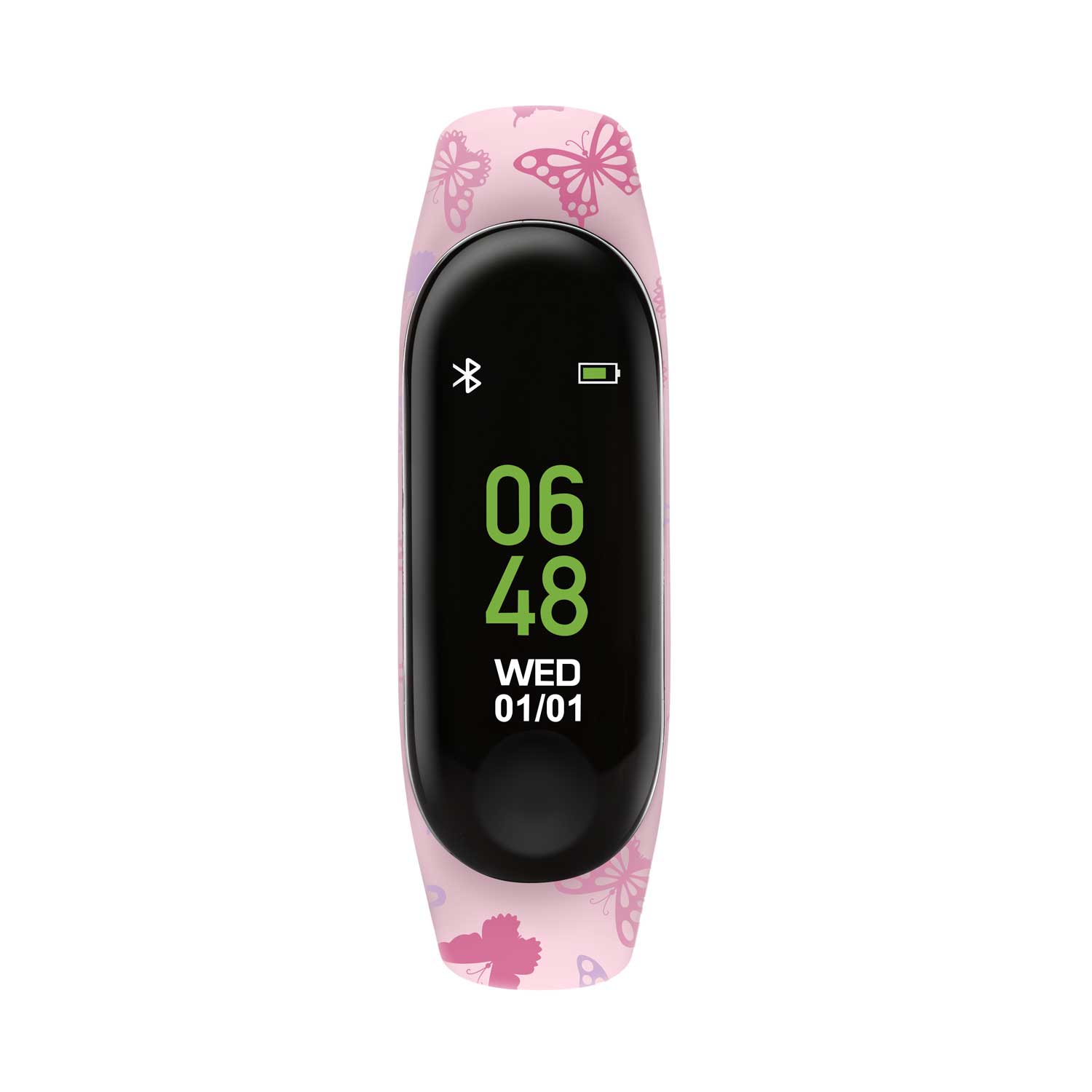 TKS01-0005_1 Tikkers Butterfly Series 01 Fuchsia Silicone Strap Activity Tracker TKS01-0005 - Image 1