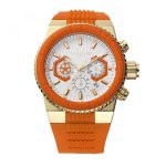 Vogue Rose Gold Brown Rubber Strap Chronograph 150141.6 - Image 2