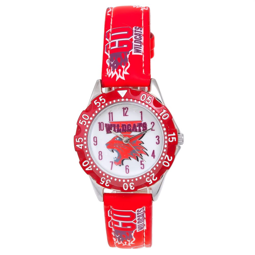 products-WDWT0149 DISNEY CHILDRENS HIGH SCHOOL MUSICAL RED LEATHER STRAP