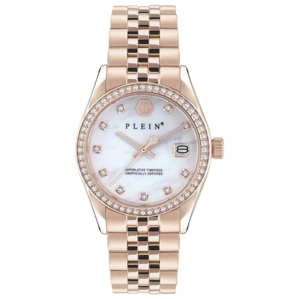 Philipp Plein Date Superlative Crystals Rose Gold Stainless Steel Bracelet PWYAA0623 Philipp Plein Date Superlative Crystals Rose Gold Stainless Steel Bracelet PWYAA0623